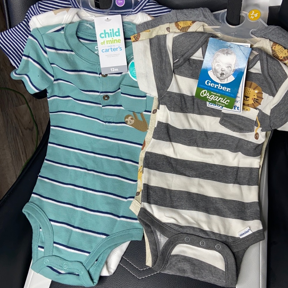 baby boy short sleeve onesie bundle